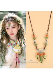 Trang Sức Tóc Tây Vực Ngọc Xanh