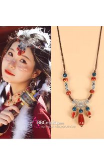 Trang Sức Tóc Tây Vực Ngọc Đỏ