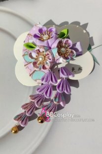 Kanzashi Nhật Bản Hoa Tím