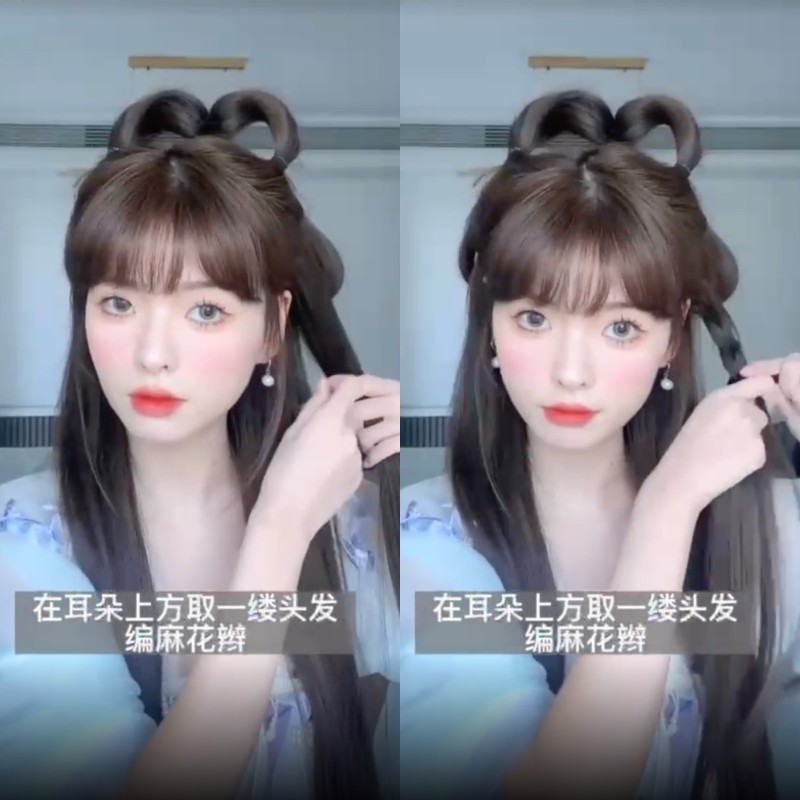 Hanfu Hair: Làm tóc cổ trang Hằng Nga