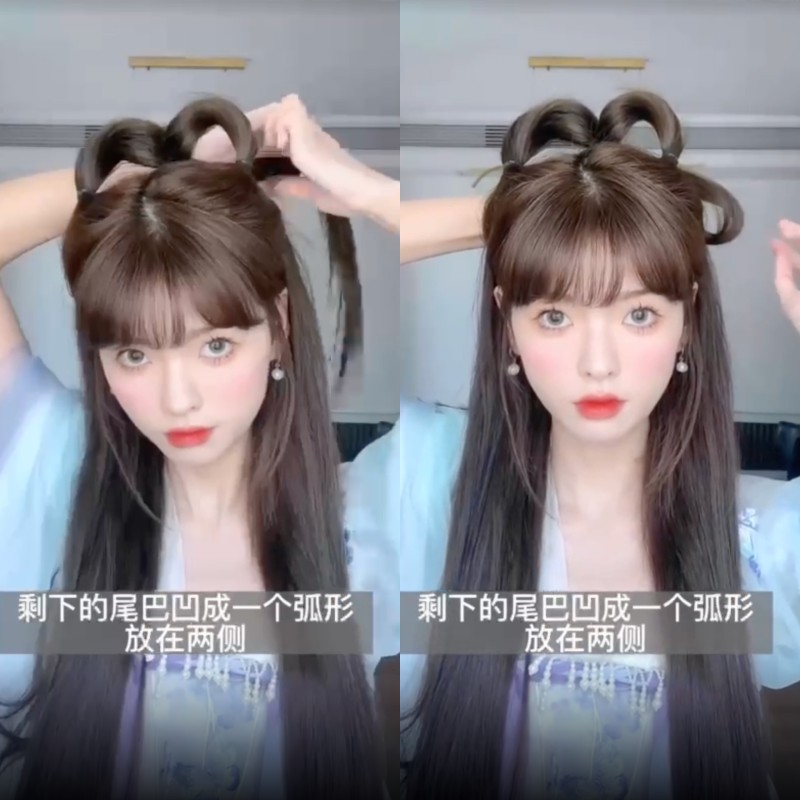 Hanfu Hair: Làm tóc cổ trang Hằng Nga