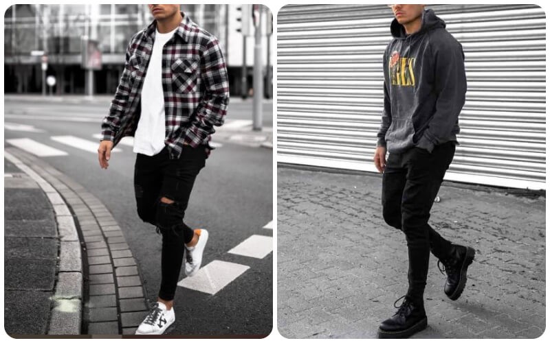 Phong cách “bad boy” thích hợp trong những buổi gặp mặt, tiệc tùng, đi chơi,...