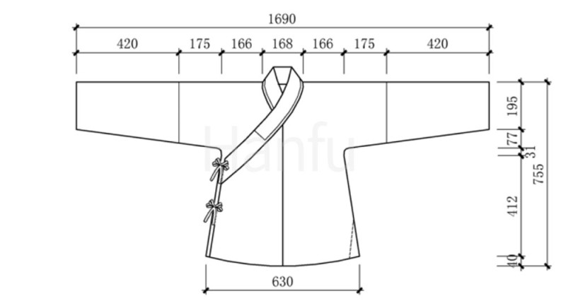 Hanfu Making (8) - Mẫu cắt &amp; may Shuhe