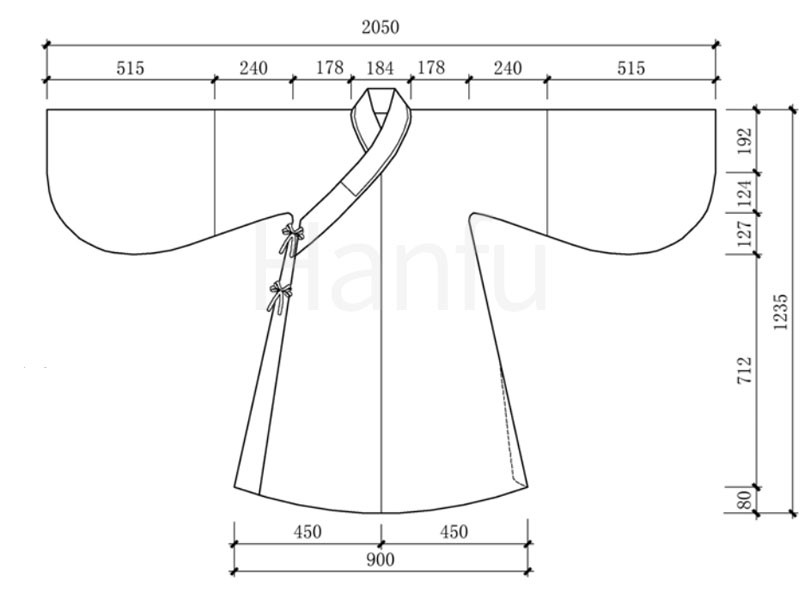 Hanfu Making (2) - Mẫu cắt &amp; may Aoqun