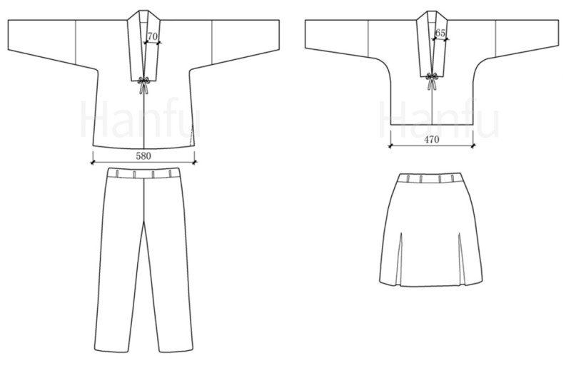 Hanfu Making (13) - Các mẫu cắt &amp; may Hanfu cải tiến