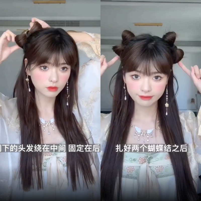 Hanfu Hair: Làm tóc cổ trang đơn giản dễ thương năng động