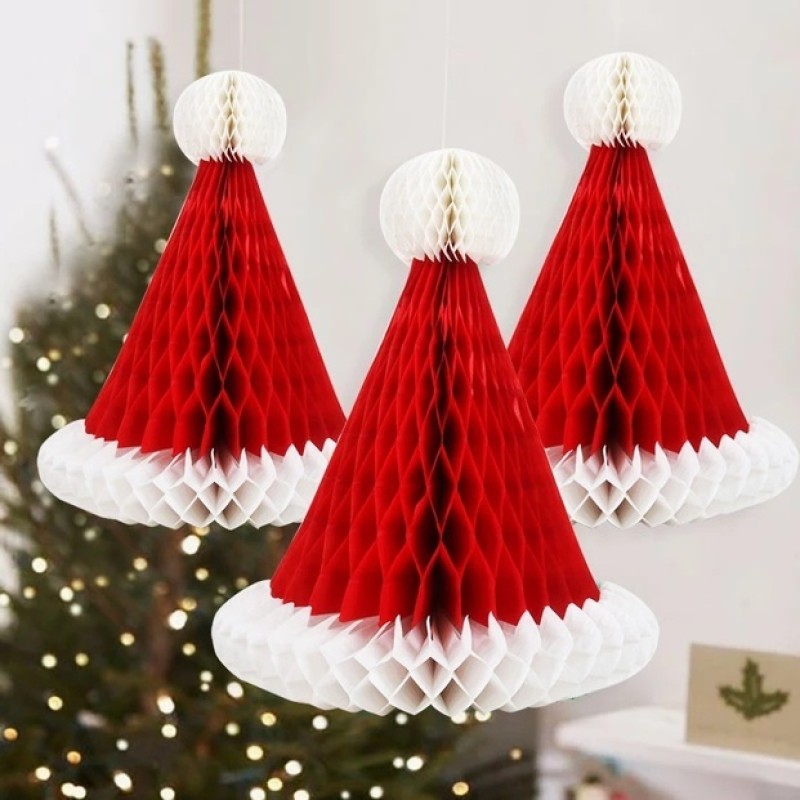 Làm đồ vật trang trí bằng giấy cho cây thông noel (Nguồn: Internet)