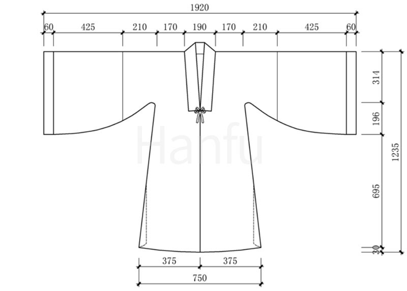 Hanfu Making (4) - Các mẫu cắt &amp; may Beizi