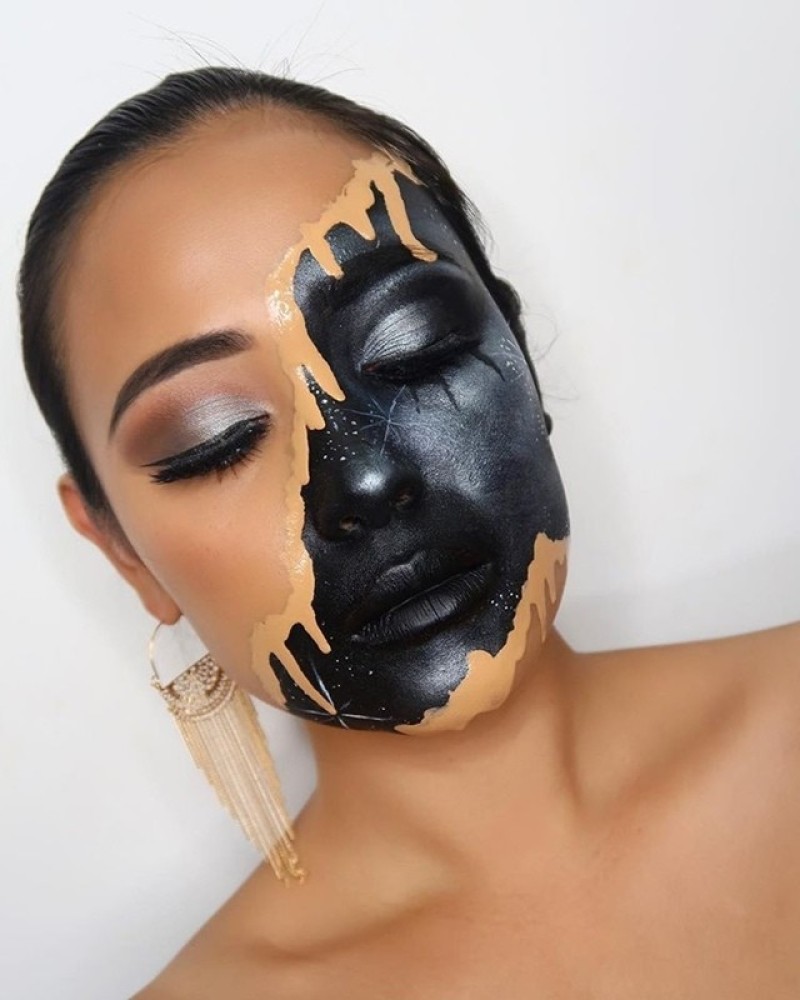Những ý tưởng trang điểm Halloween nửa mặt có phần đáng sợ tuyệt đẹp