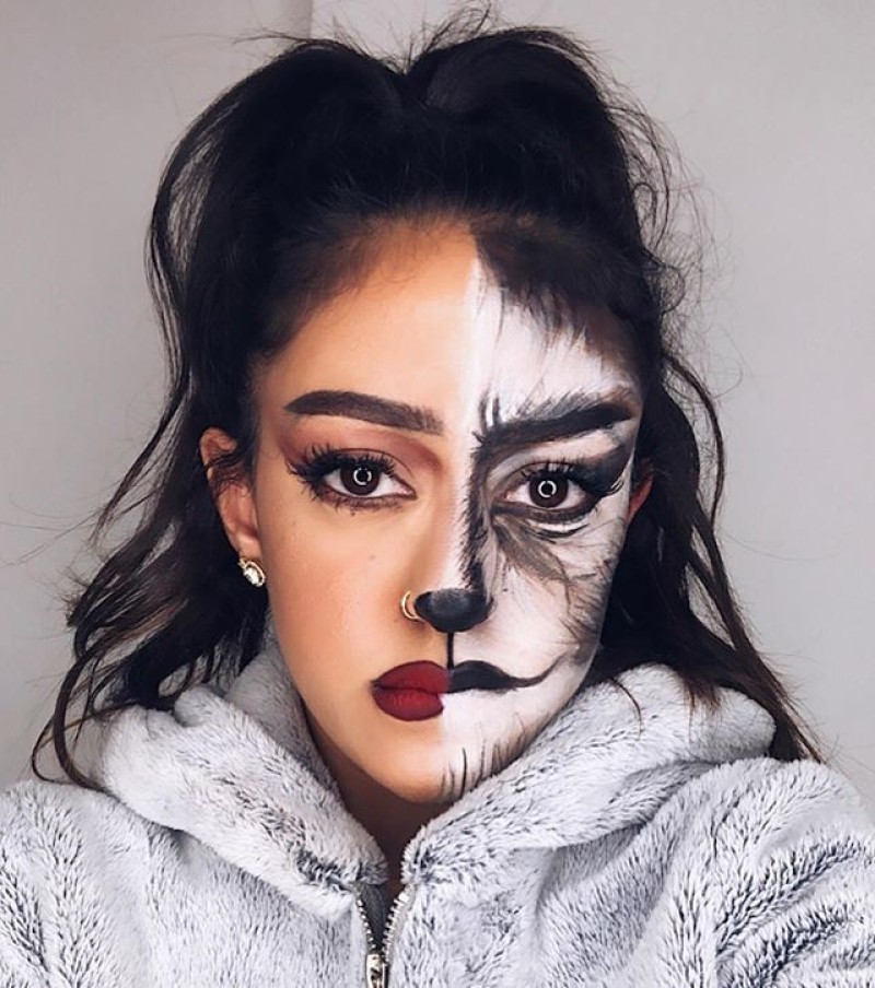 Những ý tưởng trang điểm Halloween nửa mặt có phần đáng sợ tuyệt đẹp