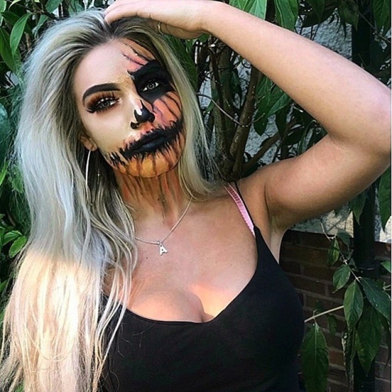 Những ý tưởng trang điểm Halloween nửa mặt có phần đáng sợ tuyệt đẹp