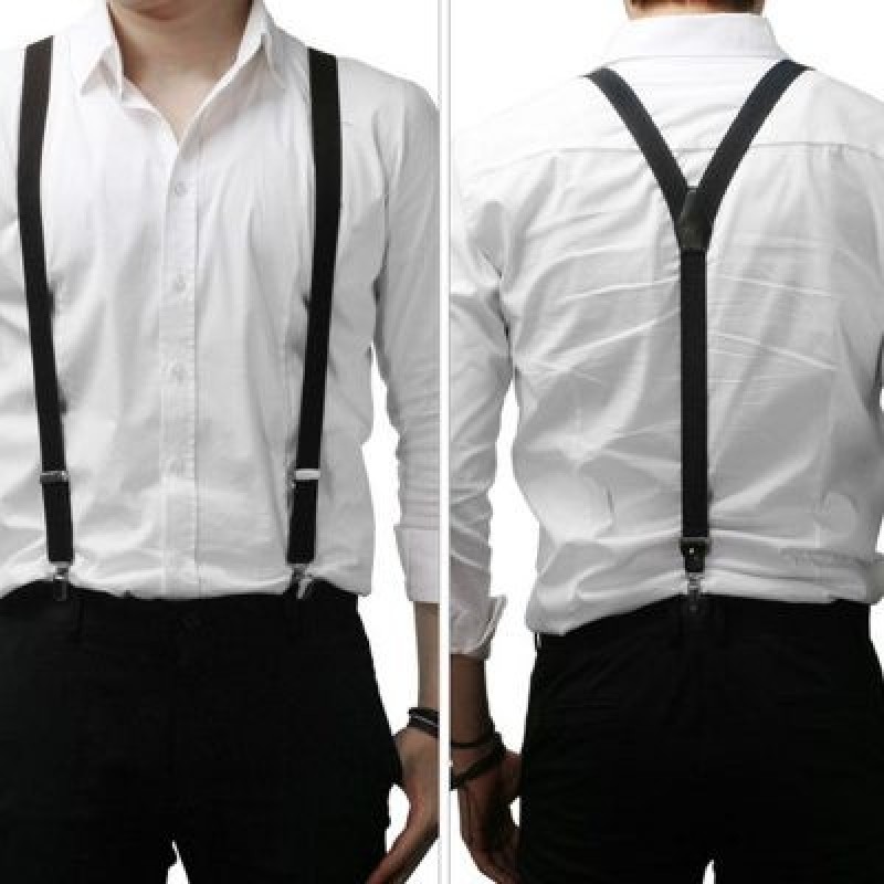 Dây đeo lưng quần chữ Y luôn tạo ấn tượng mạnh cho mỗi trang phục