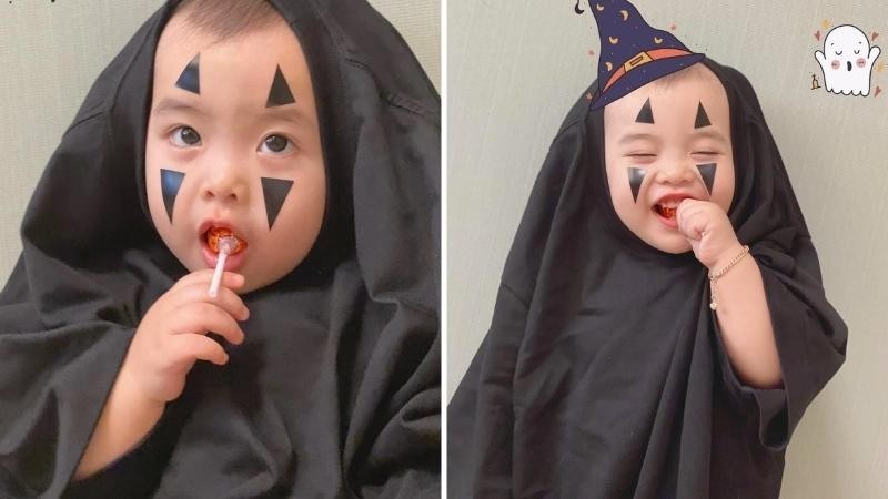 Hình ảnh các bé hóa trang Halloween Vô Diện