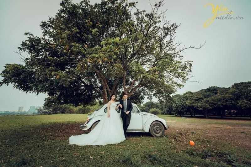 chụp ảnh cưới vườn nhãn Vĩnh Tuy