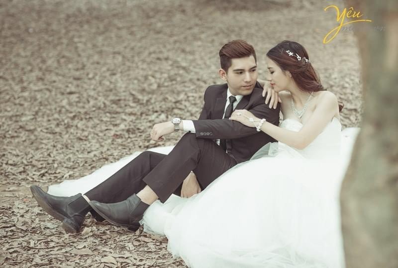 chụp ảnh cưới vườn nhãn Vĩnh Tuy 