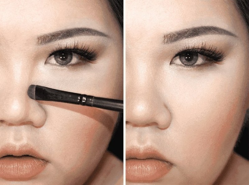 Tạo khối cho mũi to là bước trang điểm quan trọng