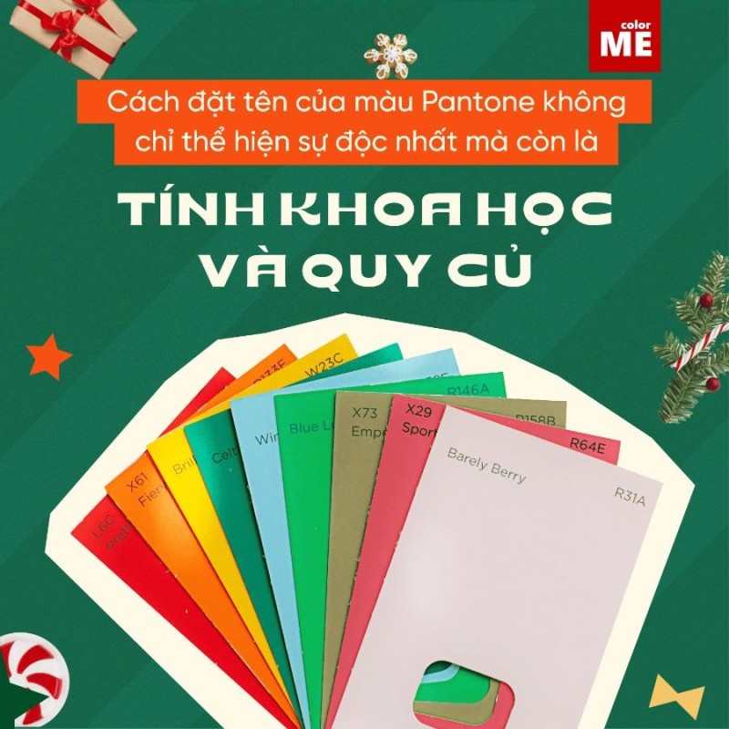 Màu Pantone được biết đến với cách đặt tên vô cùng quy củ và khoa học