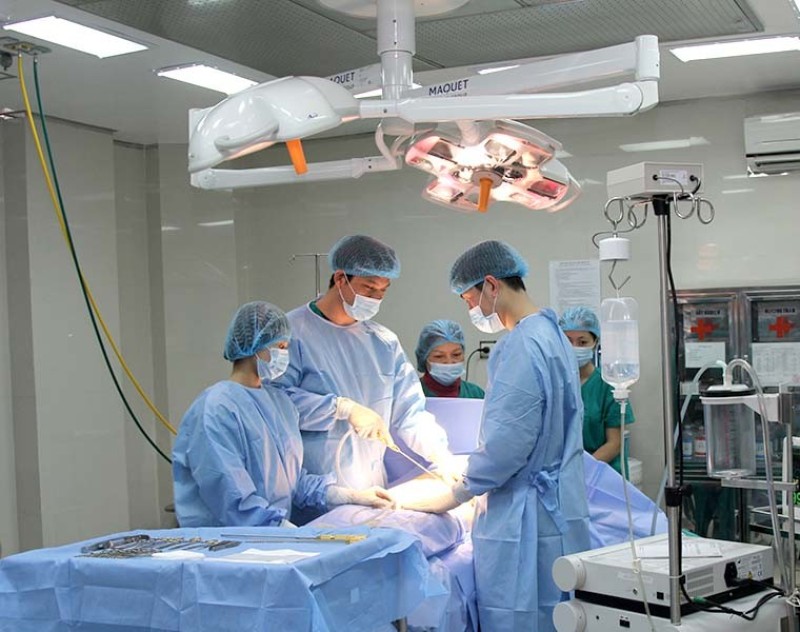 Quy trình phẫu thuật đảm bảo vô trùng tuyệt đối