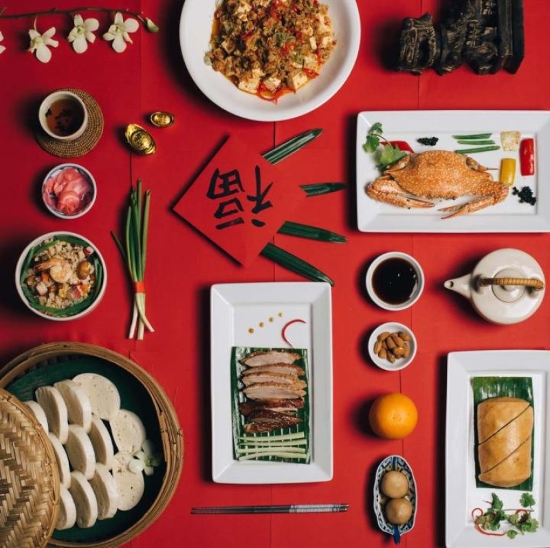 Hình ảnh ý tưởng cho việc sắp đặt bàn ăn Tết Nguyên Đán