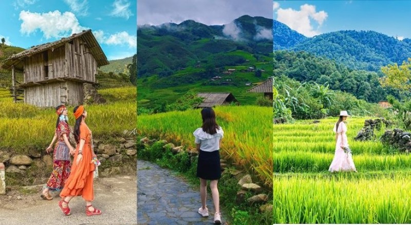 Tạo dáng chụp ảnh khi đang đi