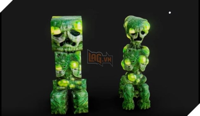 Những con quái vật trong Minecraft được tái hiện theo phong cách tả thực