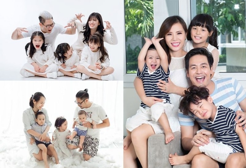 Tạo dáng cha mẹ chơi với con