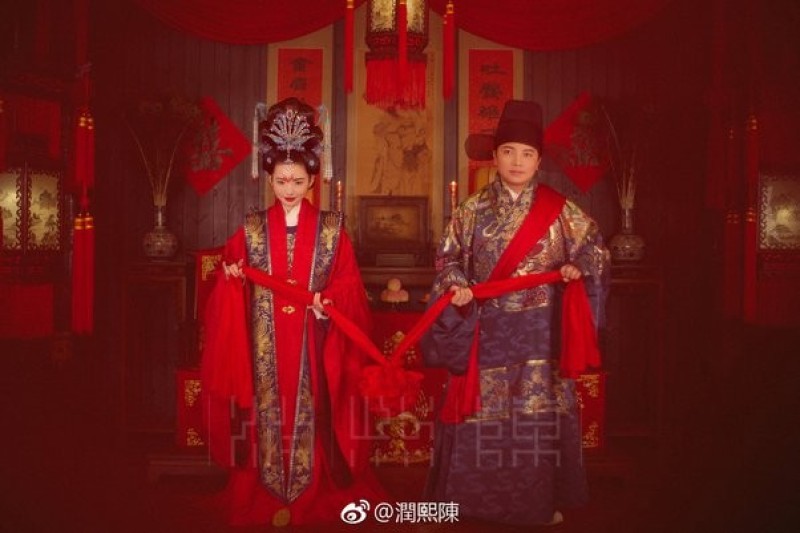 Phong cách váy cưới Hanfu này thực sự phổ biến.