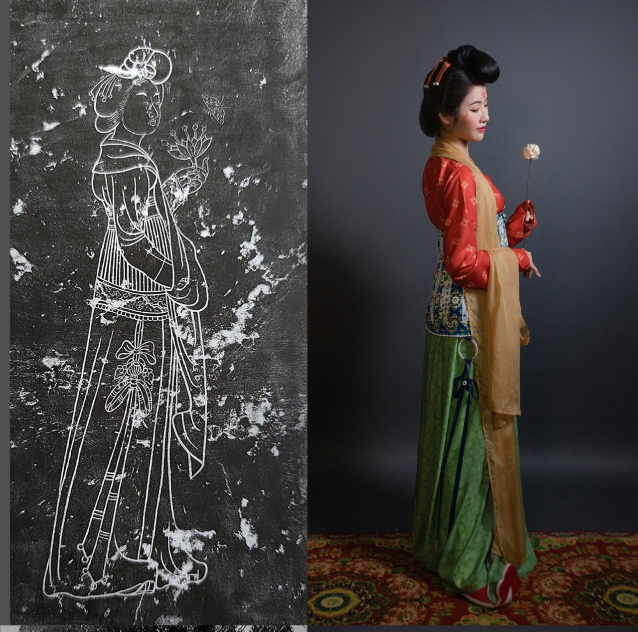 Hanfu & Kiểu Tóc Dựa Trên Di Vật Thời Nhà Đường