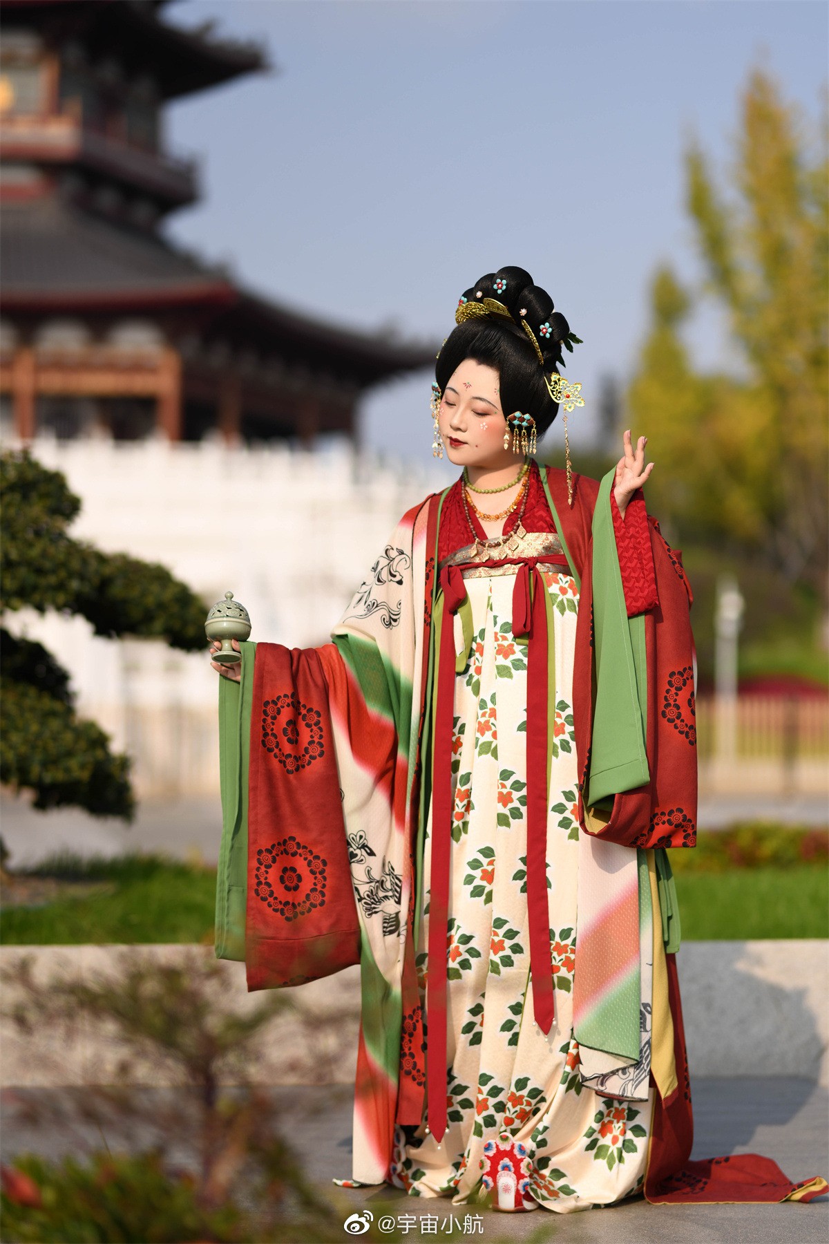 Hanfu & Kiểu Tóc Tham Khảo Tranh Tường Đôn Hoàng