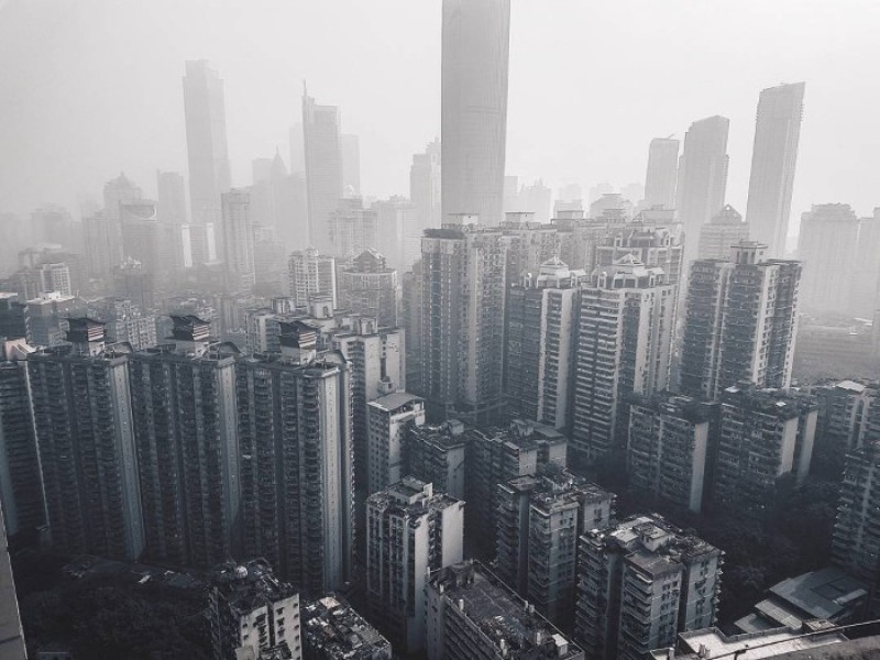 Cao ốc san sát nhau - Ảnh: kev.chen_