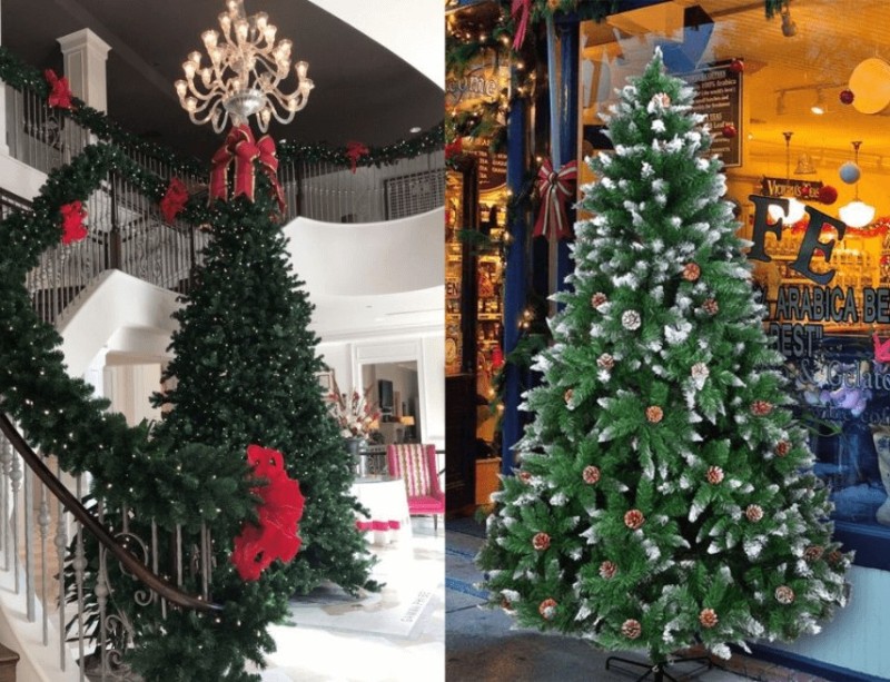 Trang trí cây thông Noel giản dị