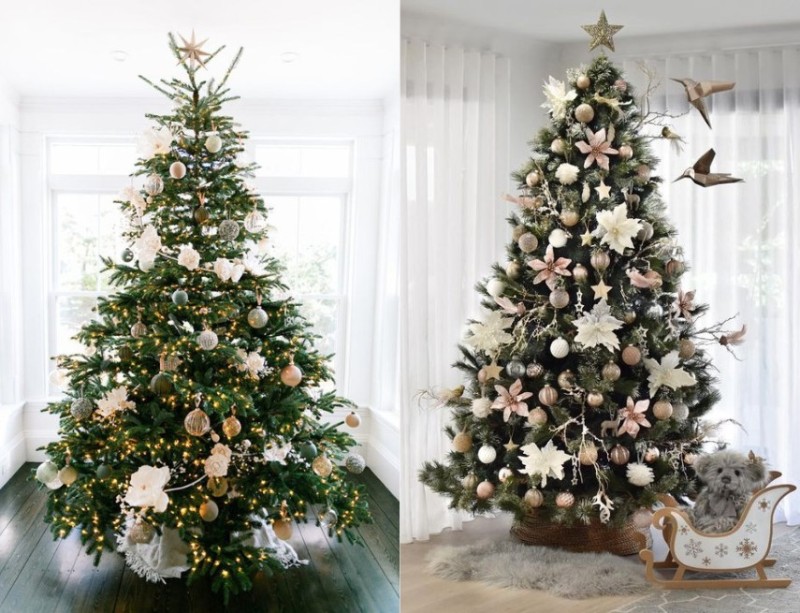 Hướng dẫn cách trang trí cây thông Noel kiểu đàn chim