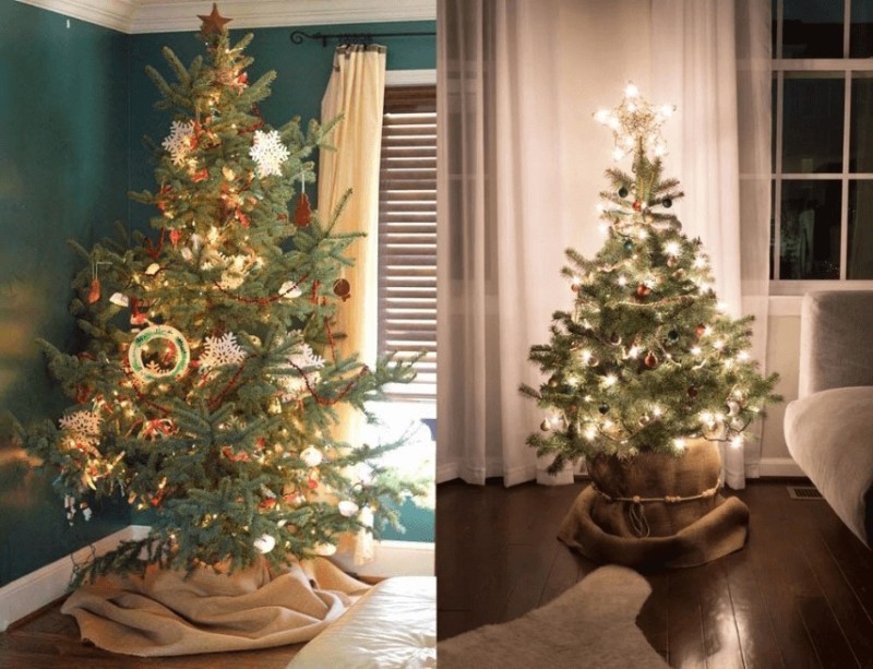 Cách trang trí cây thông Noel phòng ngủ