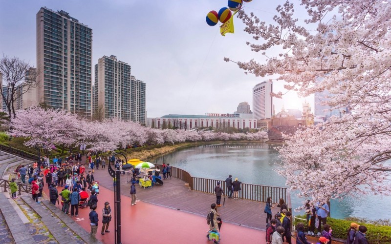 CẢNH ĐẸP SEOUL HÀN QUỐC - Hồ Seokchon 