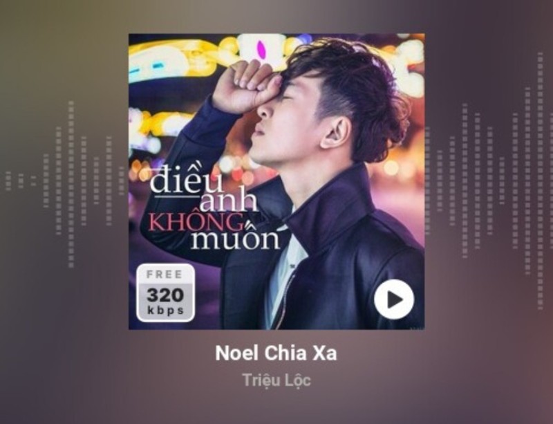 Noel chia xa - ca sĩ Triệu Lộc