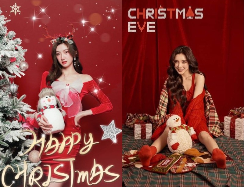 chụp ảnh noel