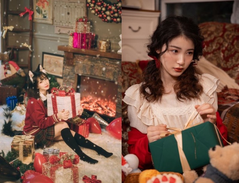 chụp ảnh noel