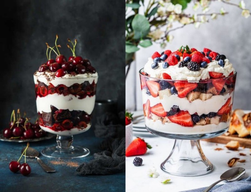 Bánh Trifle đẹp mắt
