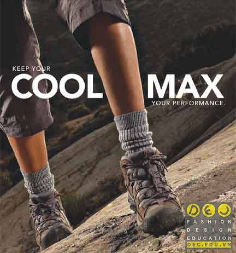 Ứng dụng cho giày và tất của coolmax