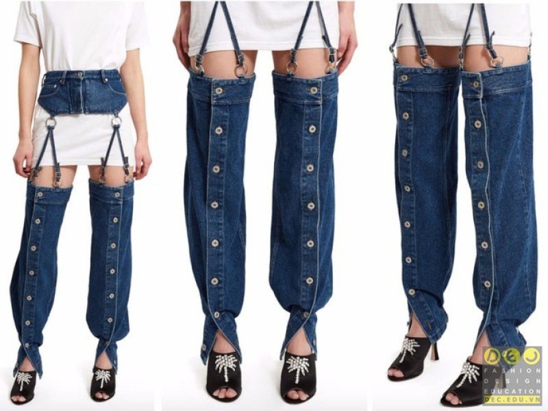 Mẫu thiết kế vải denim điên rồ