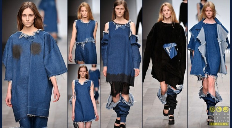 Vải Denim trong thiết kế thời trang cao cấp  của Marta Marques &amp; Paulo Almeid