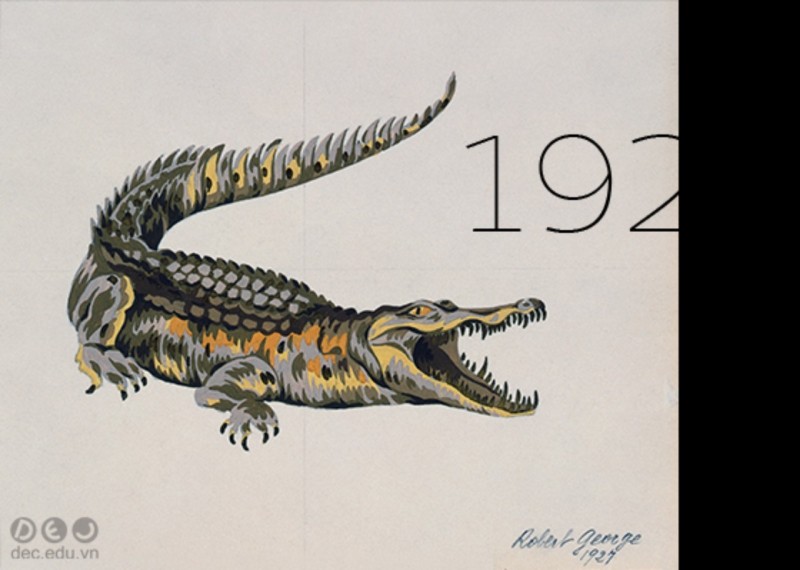 Logo lacoste năm 1923