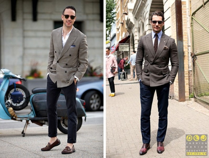 Áo khoác blazer với 6 khuy và túi xẻ
