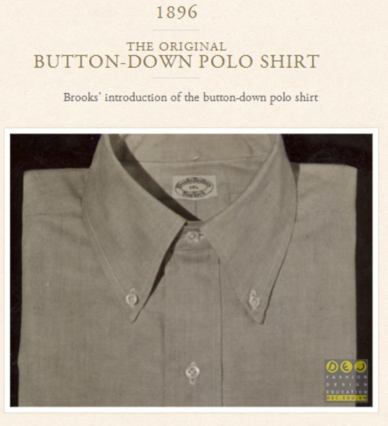 Chiếc áo polo của công ty Brooks Brother