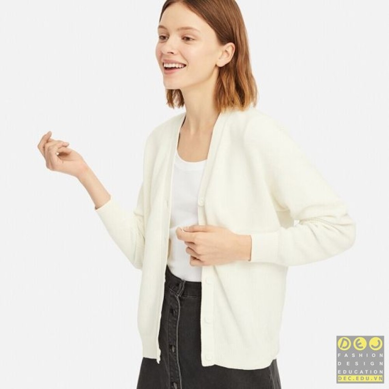 Kiểu áo V Neck Cardigan