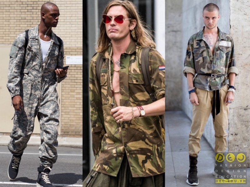 Hoạ tiết rằn ri (camo) dường như sinh ra là danh cho duy nhất phong cách Mitary