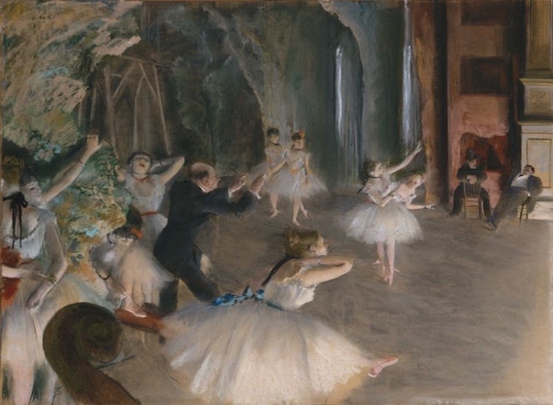 Edgar Degas, Buổi diễn tập (1874) (Ảnh: The Metropolitan Museum of Art qua Wikimedia Commons)