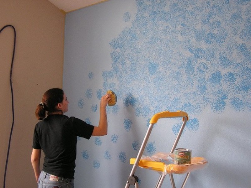 kỹ thuật sponge painting
