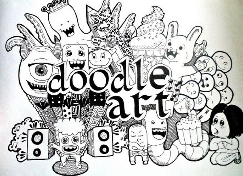 tranh-ve-nguech-ngoac-nghe-thuat-doodle-art-la-gi