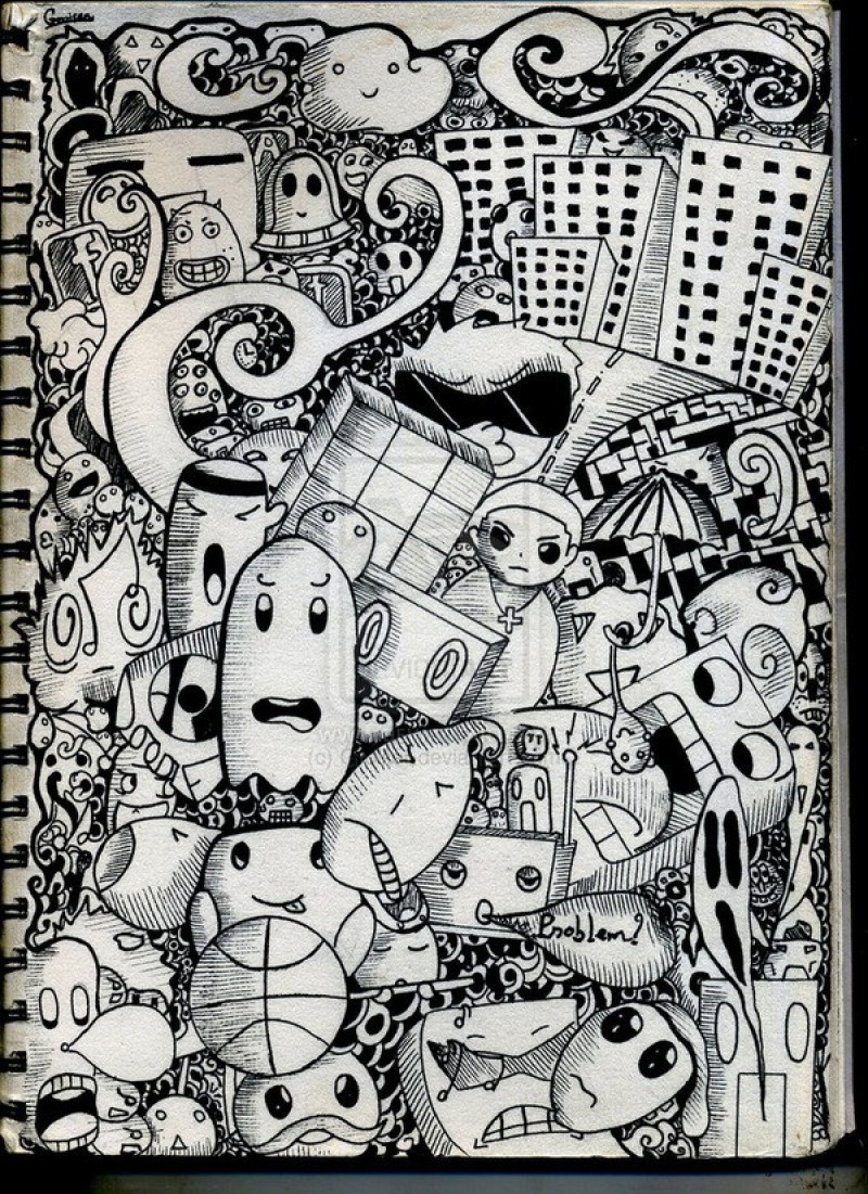 tranh-ve-nguech-ngoac-nghe-thuat-doodle-art-la-gi